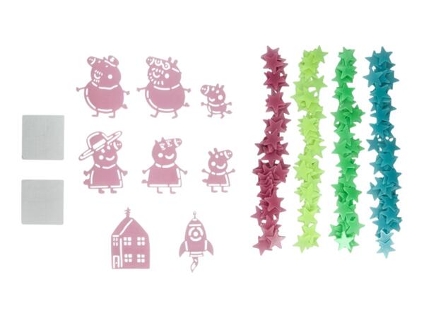 Peppa Pig Glow-In-The-Dark Wall Stars