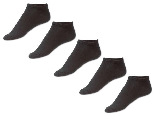 Damen Sneakersocken, 5 Paar