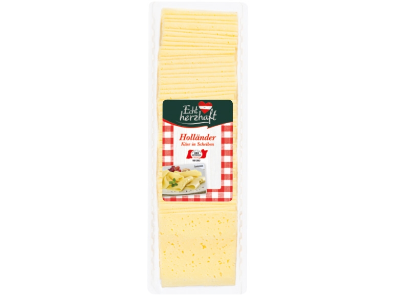 ECHT HERZHAFT Käse nach Holländer Art in Scheiben
