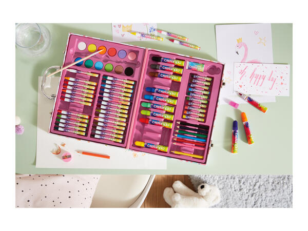 Crelando Kids' Art Case - 76 piece set