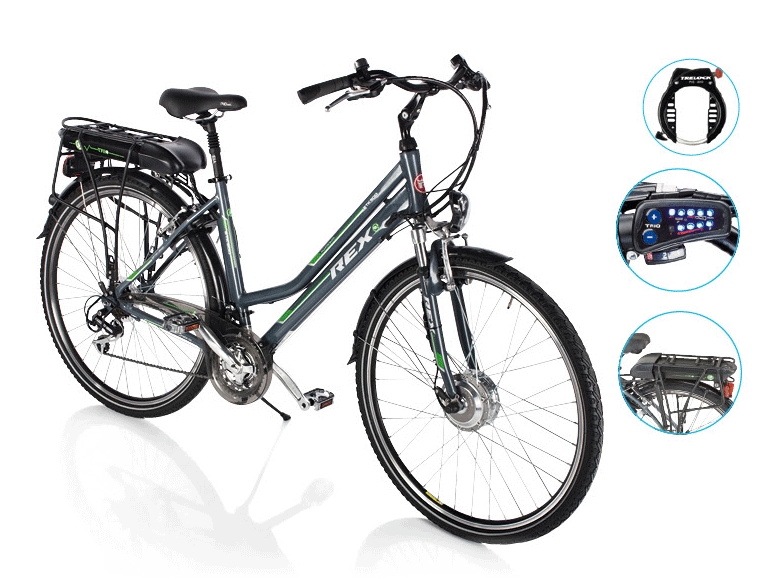 Vélo électrique trekking en aluminium 28"/ 71cm ***Cet article est disponible uniquement en Suisse romande.***