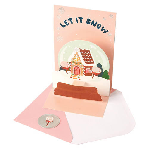 Pop Up Christmas Card - Let It Snow