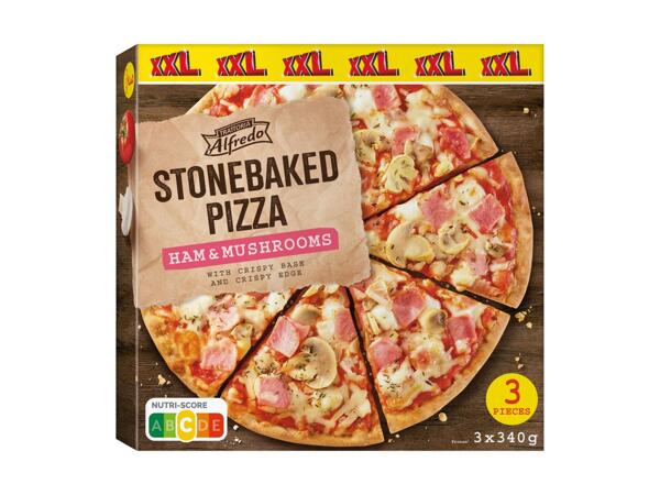 Pizza cuite sur pierre XXL