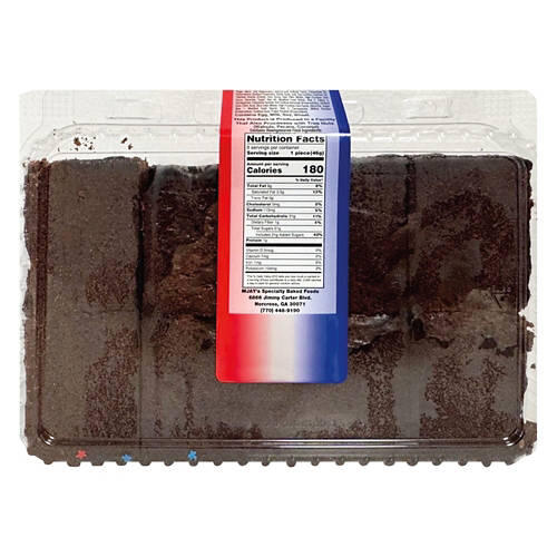 Patriotic Fudge Iced Brownies, 8 count