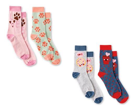 Men's or Ladies 2 Pack Valentine's Sock
