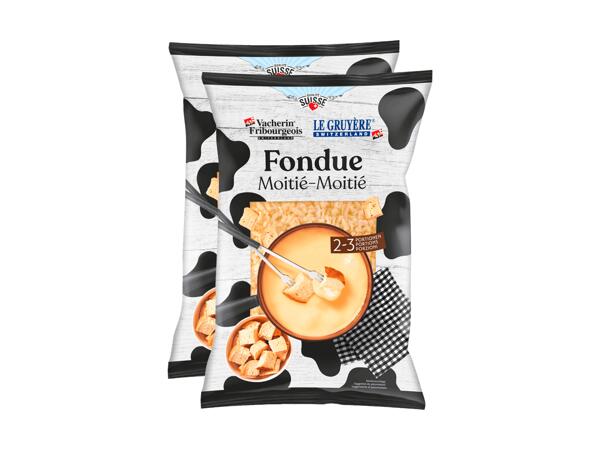 Fondue fraîche moitié-moitié XXL