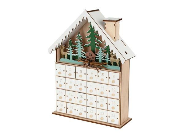 Livarno Home Wooden Light-Up Advent Calendar
