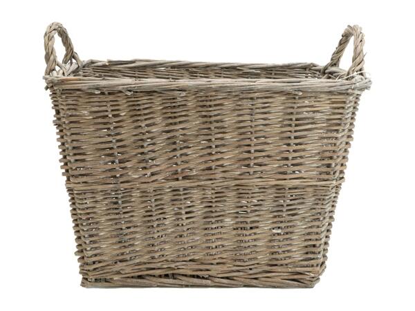 Candlelight Wicker Log Basket