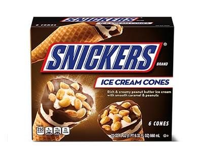 Snickers Ice Cream Cones