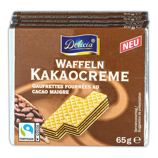 Waffeln gefüllt
