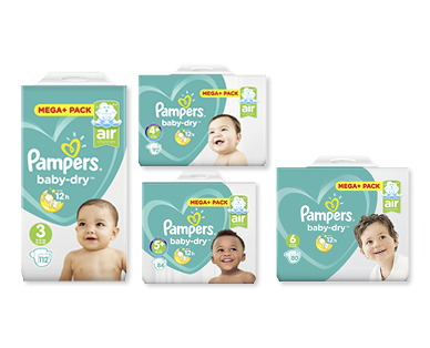 Couches Baby Dry PAMPERS(R)