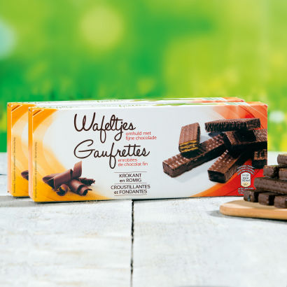 Gaufrettes au chocolat