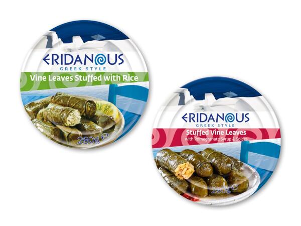Vinblade med risfyld