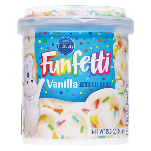 Funfetti Vanila Flavored Frosting, 15.6 oz