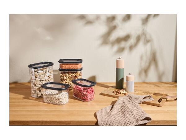 Silvercrest Black Food Storage Containers - 5 Pack