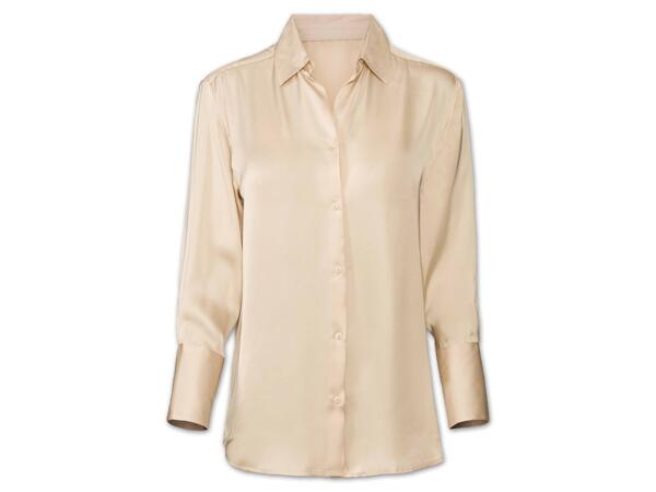 Damen Satin-Bluse