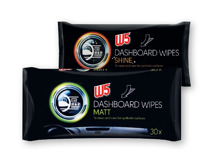 W5 Matt/Shine Dashboard Wipes