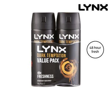Lynx Body Spray 2 x 106g
