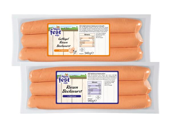 Riesen Bockwurst