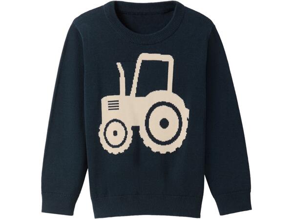 Boys' fine knit jumper
