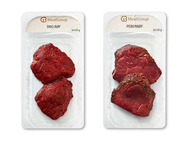 MEATGROUP BBQ- eller peberbøffer