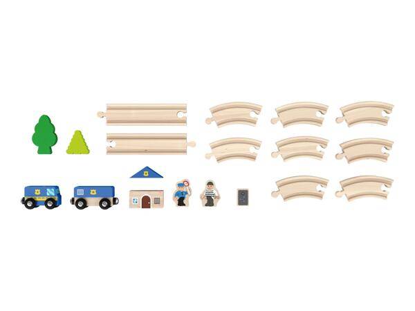 Playtive Farm/​Princess/​Fire Brigade/​Police Train Set - 18 piece