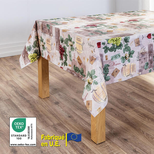 Nappe en toile cirée "effet relief"