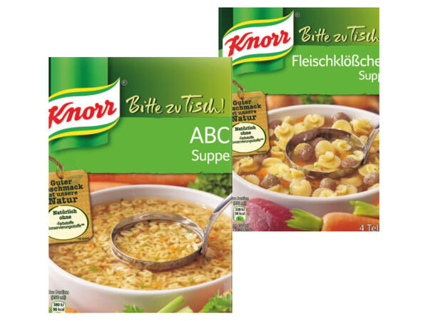 Knorr Bitte zu Tisch Suppen