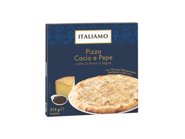 Pizza with Cacio Cheese and Pepper