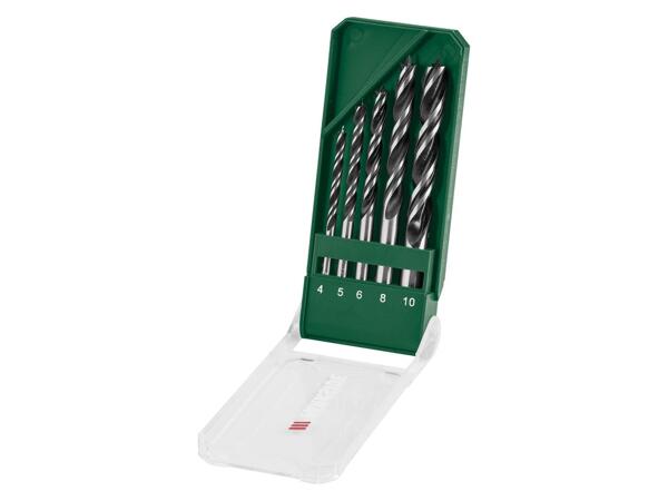 Drill bit set, 5 or 6 pieces