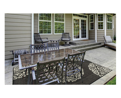 Huntington Home 6' x 9' Flat Weave Indoor/Outdoor Area Rug Assortment