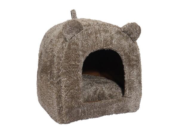 Brown Teddy Cat Bed