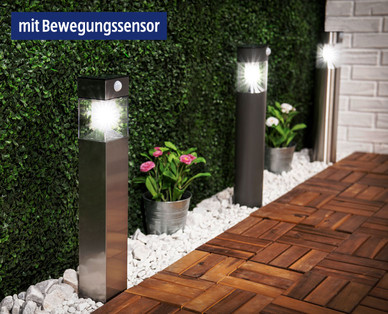 CASALUX Solargartenleuchte mit Bewegungssensor