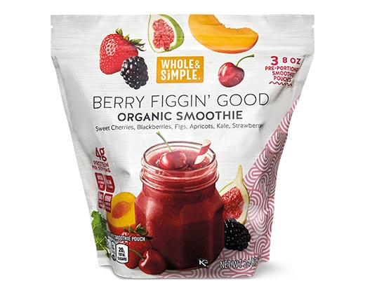 Whole & Simple Lookin' Berry Good and Berry Figgin' Good Organic Smoothies