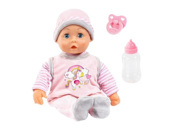 Bayer Design Piccolina First Words Baby In Light Pink Outfit