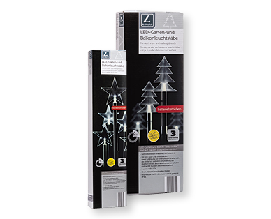 Bâtons lumineux LED pour le jardin/le balcon, fonctionnement avec pile MY LIVING STYLE