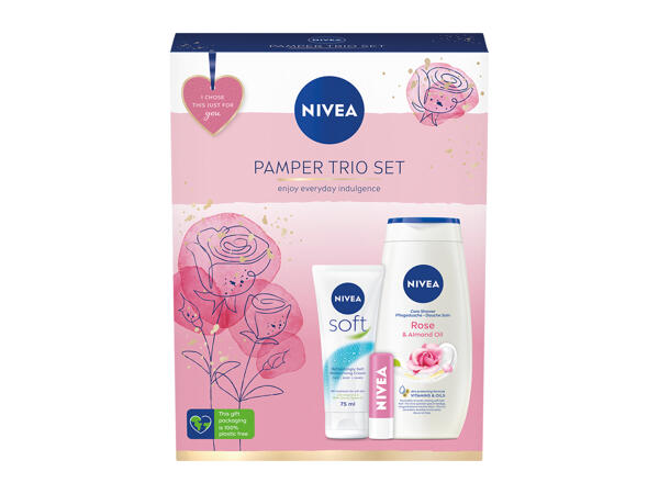 Nivea Pamper Trio Set - Lidl - Great Britain - Specials archive