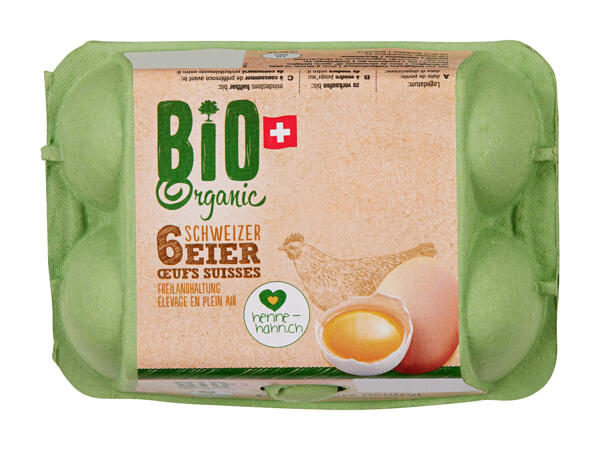 Uova svizzere da allevamento all'aperto bio