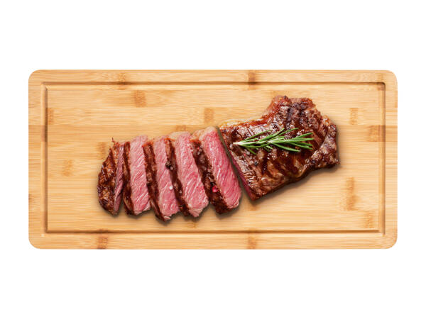 Planche à steak en bambou avec rainure