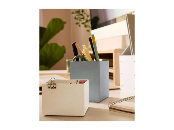 Crelando White Pen Holder Set - Set of 4