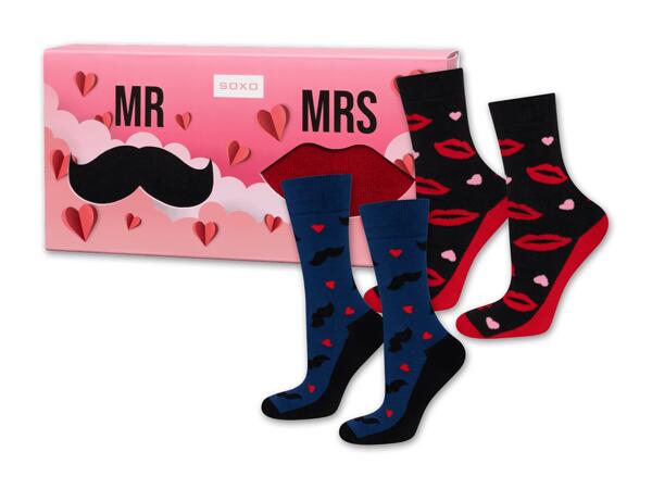 Damen/Herren Socken Geschenkbox