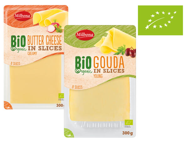 Bio Käse in Scheiben