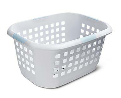 Easy Home Printed 2-Bushel Laundry Basket
