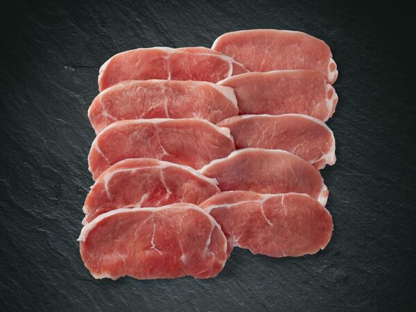 Fettine di lonza di maiale