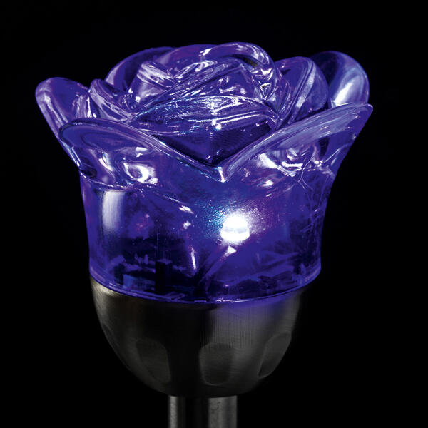 LED-Solar-Gartenstecker "Rose"