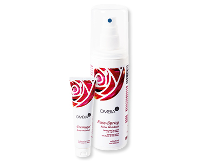 Crème gel/Spray pour les pieds, à la feuille de vigne rouge OMBIA