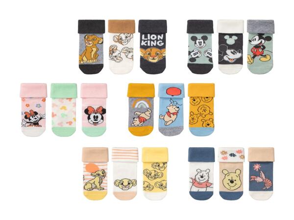 Socquettes pour bébé, 3 paires