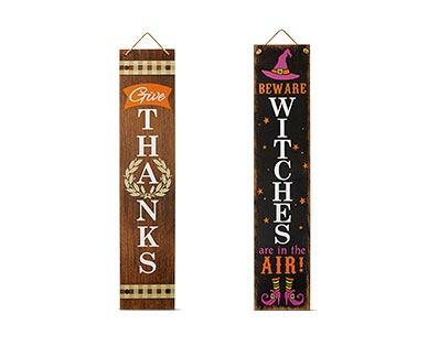 Huntington Home Fall Reversible Porch Sign