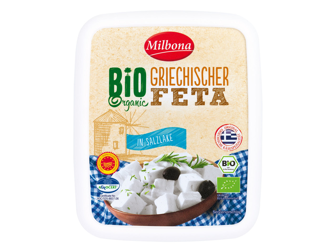 MILBONA Griechischer Bio-Feta in Hartkäsebox