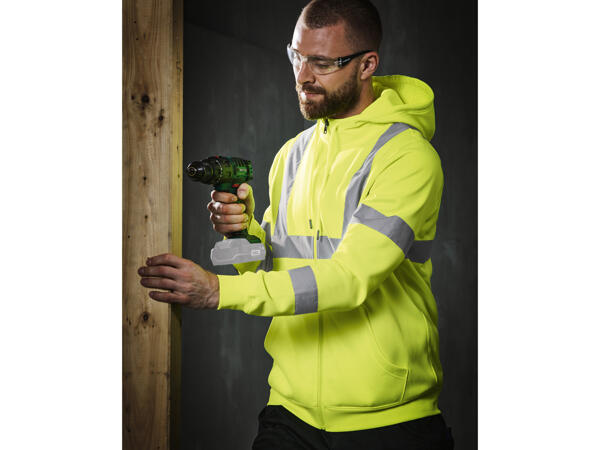 Herren-Sweatjacke reflektierend
